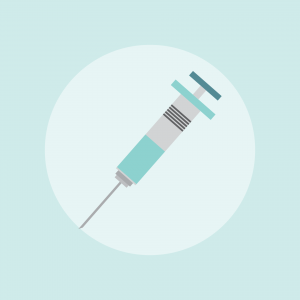 An image of a syringe for injecting insulin.